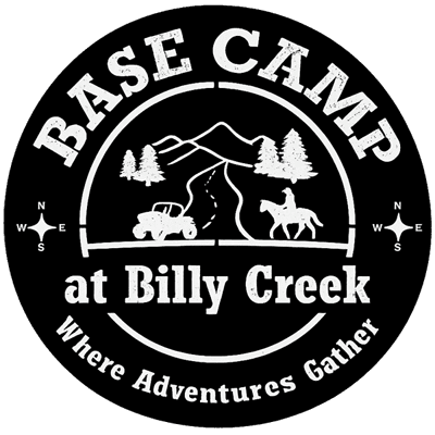 base camp at billy creek signage
